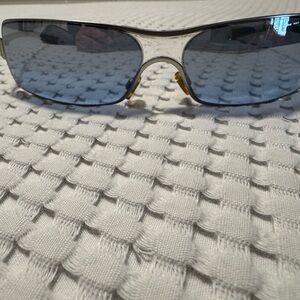 Giorgio Armani Silver and Blue Sunglasses